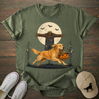 Scarecrow Pumpkin Golden Retriever T-shirt