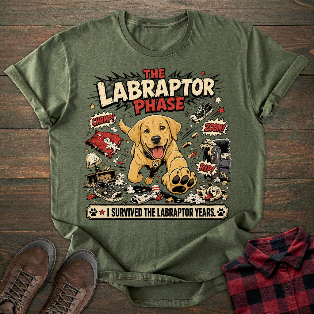 Labraptor Yellow Labrador T-shirt
