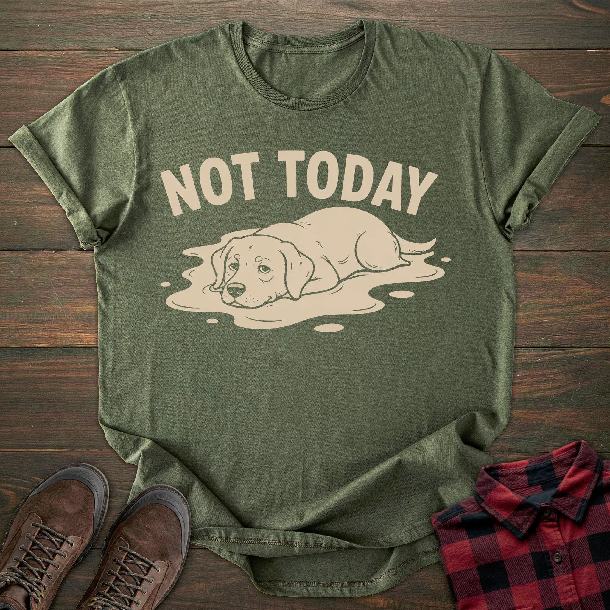 Not Today Lazy Labrador T-shirt