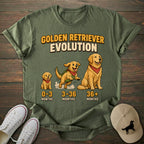 Golden Retriever Evolution T-shirt