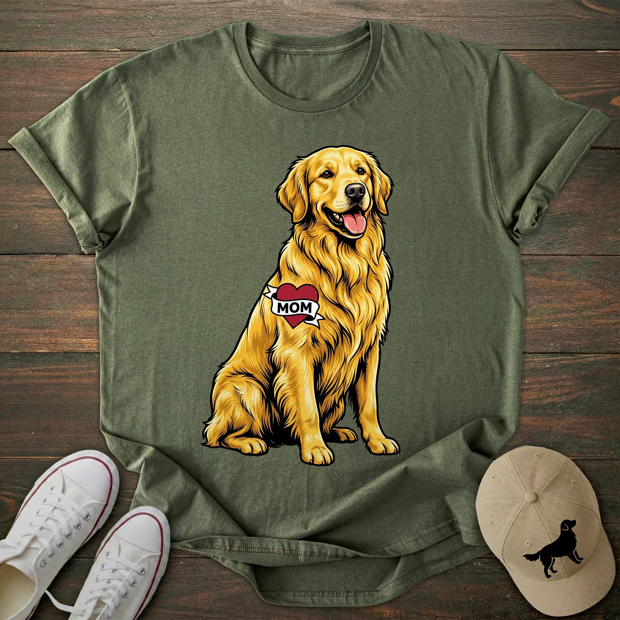 Golden Retriever Mom T-shirt