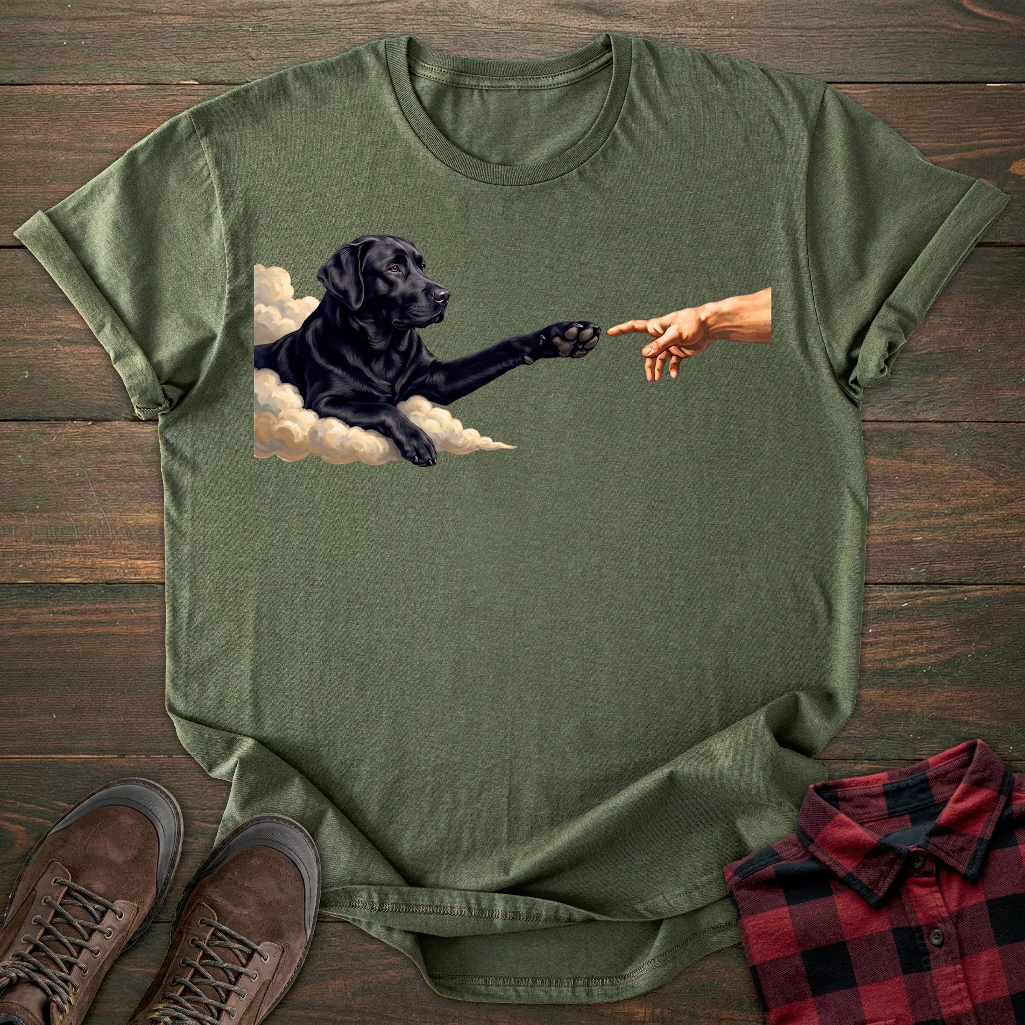 Paw Black Labrador T-shirt
