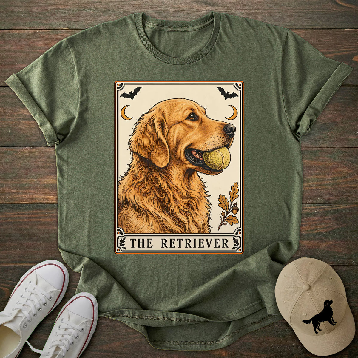 Tarot Card Golden Retriever T-shirt