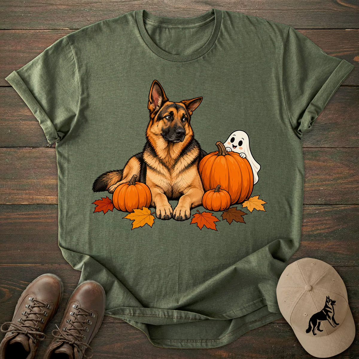 Peekaboo German Shepherd T-shirt