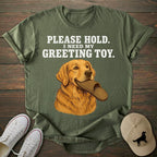 Greeting Toy Golden Retriever T-shirt