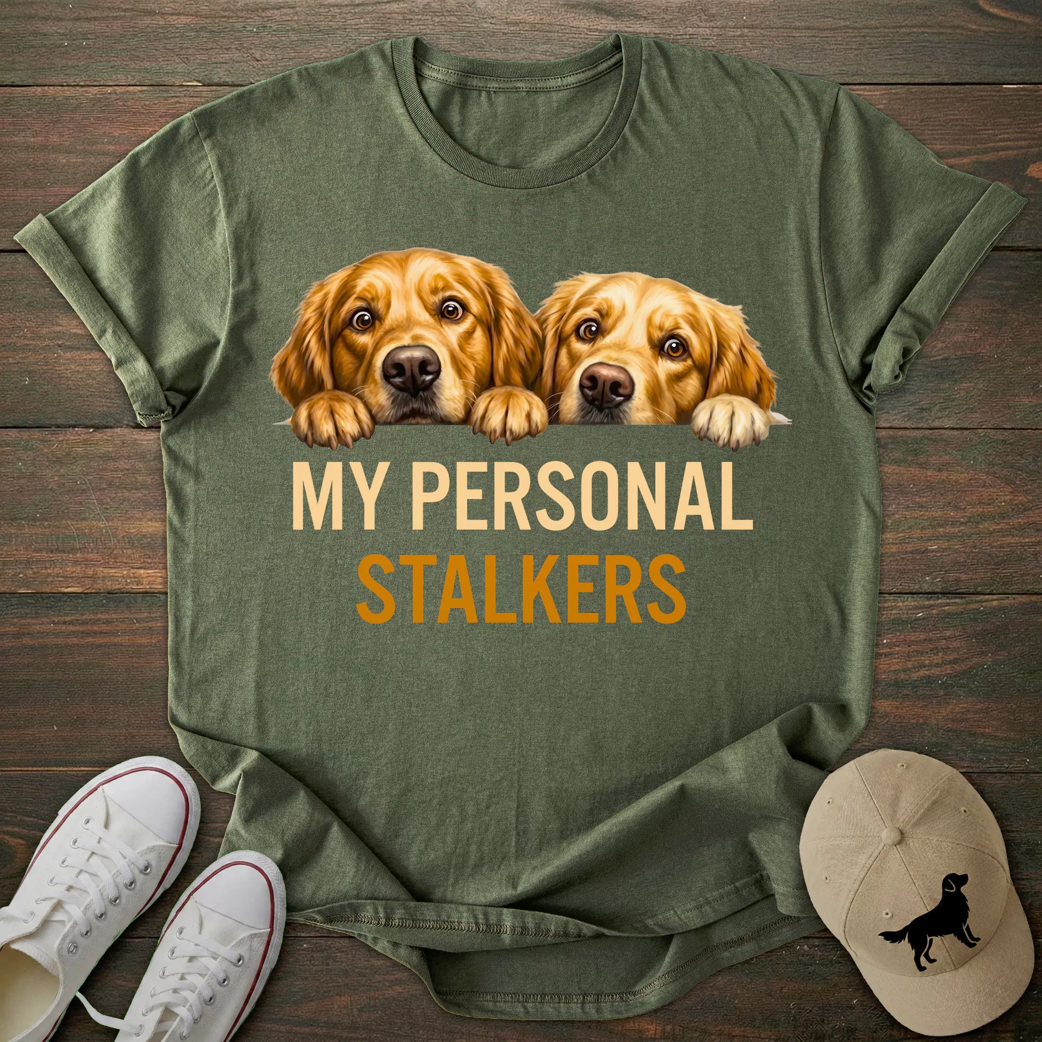 Personal Stalkers Golden Retriever T-shirt