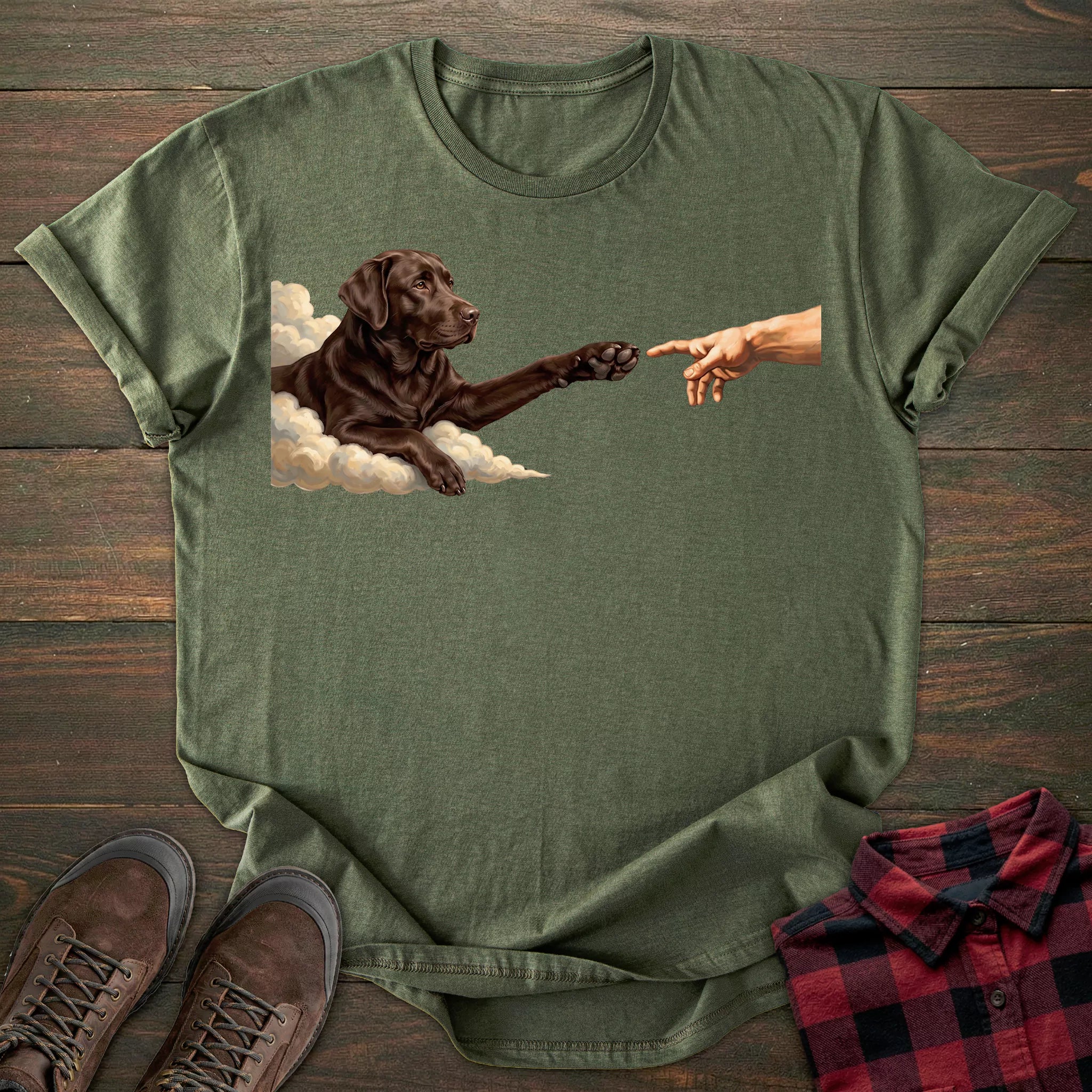 Paw Chocolate Labrador T-shirt
