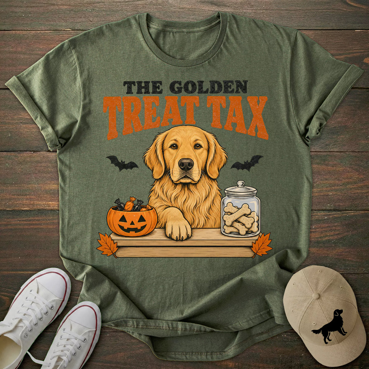 Treat Tax Golden Retriever T-shirt