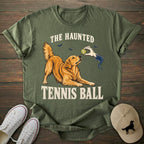 Haunted Tennis Ball Golden Retriever T-shirt