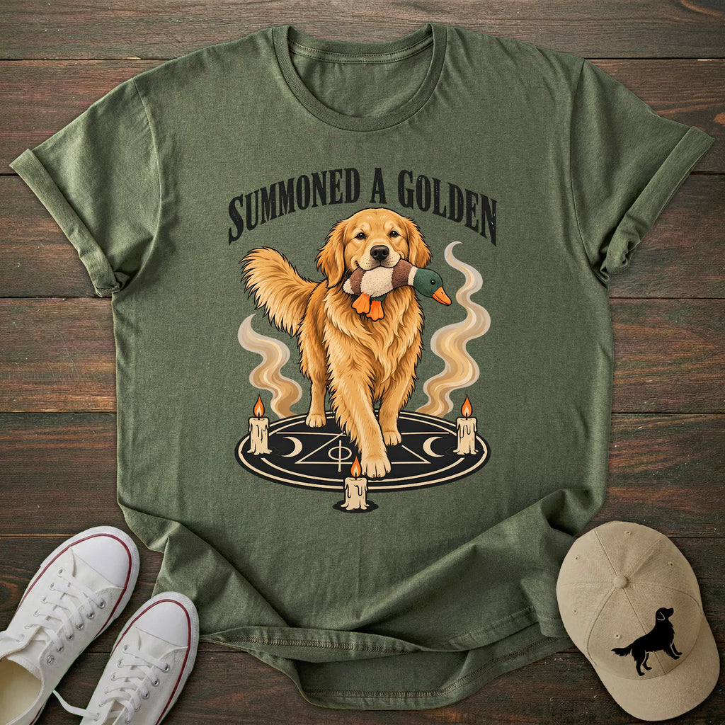 Summoned A Golden Retriever T-shirt