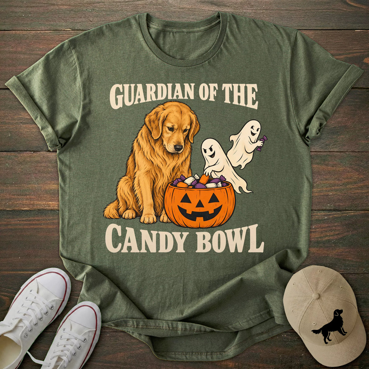 Guardian Of The Candy Golden Retriever T-shirt