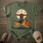 Scarecrow Pumpkin German Shepherd T-shirt