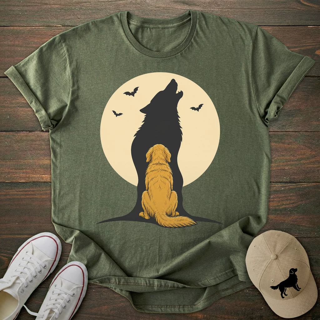 Werewolf Golden Retriever T-shirt