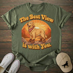Sunset Hike Golden Retriever T-shirt