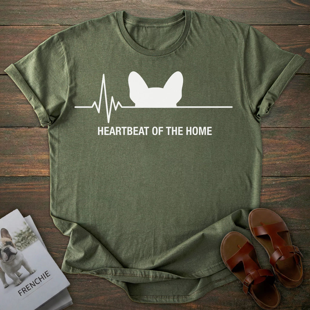 Heartbeat French Bulldog T-shirt