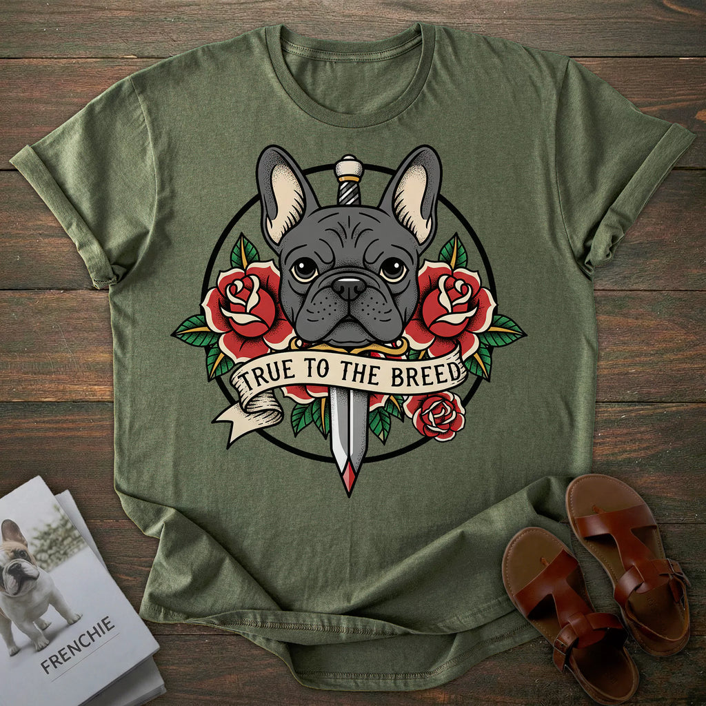 Vintage Tattoo French Bulldog T-shirt