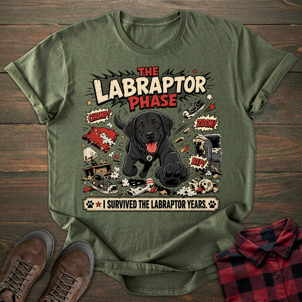 Labraptor Black Labrador T-shirt