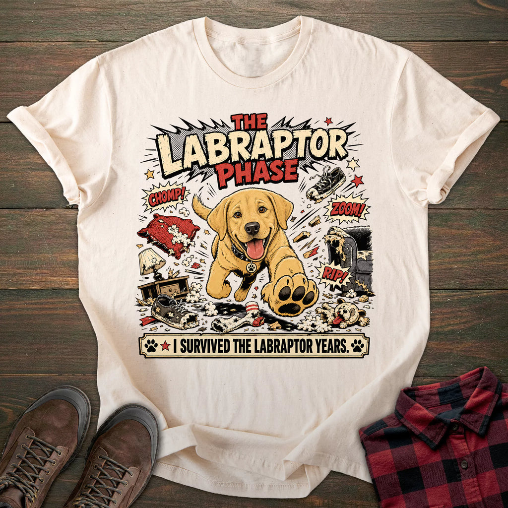 Labraptor Yellow Labrador T-shirt