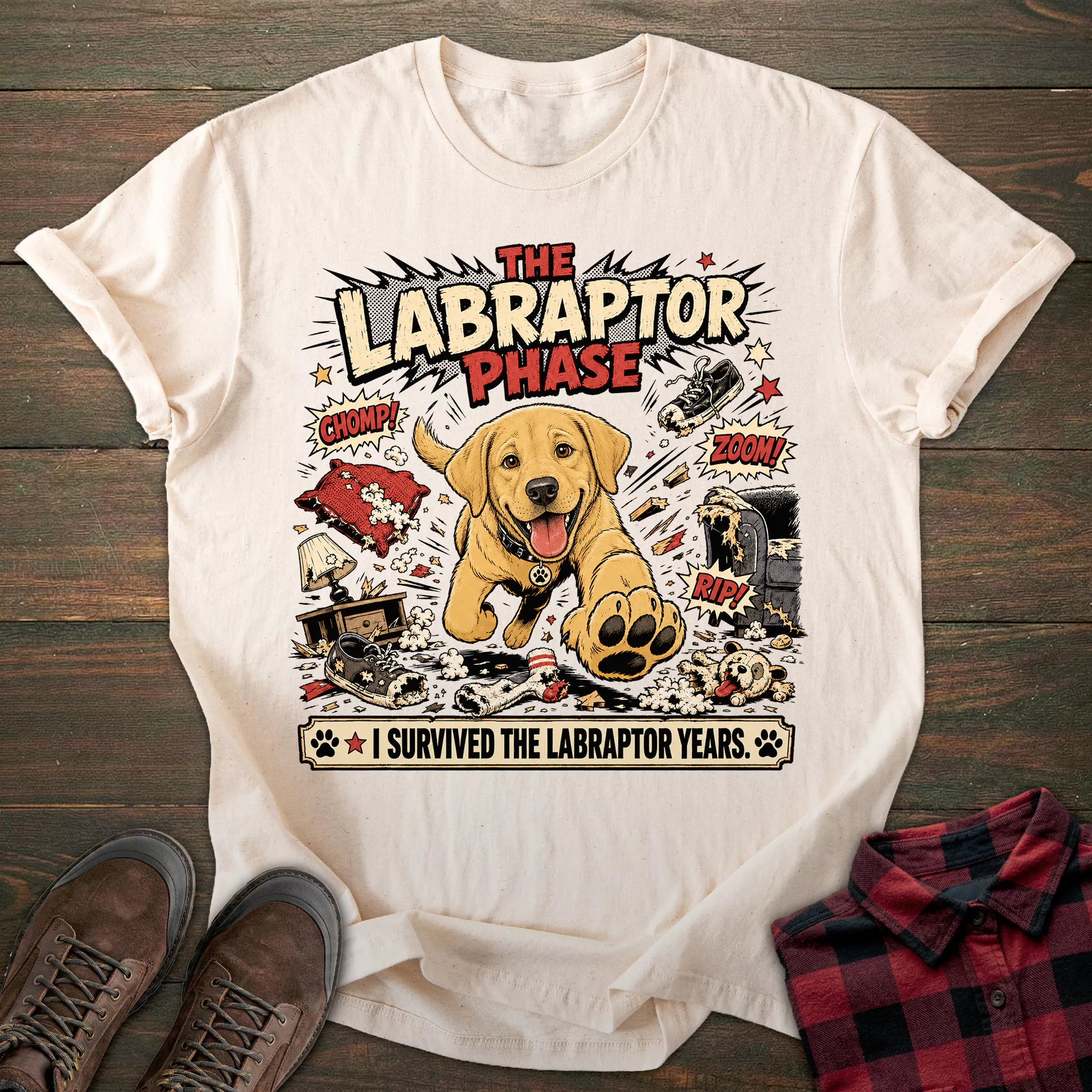 Labraptor Yellow Labrador T-shirt