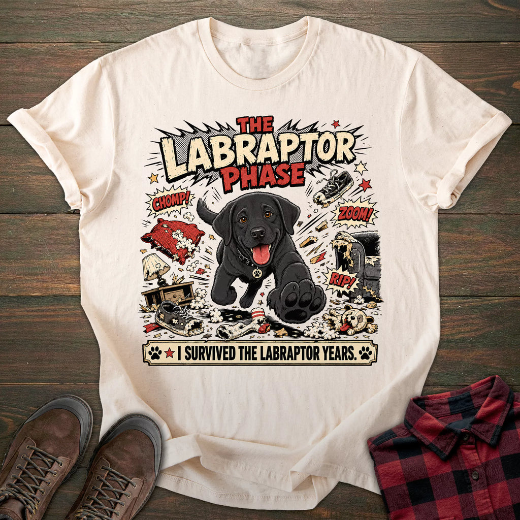 Labraptor Black Labrador T-shirt