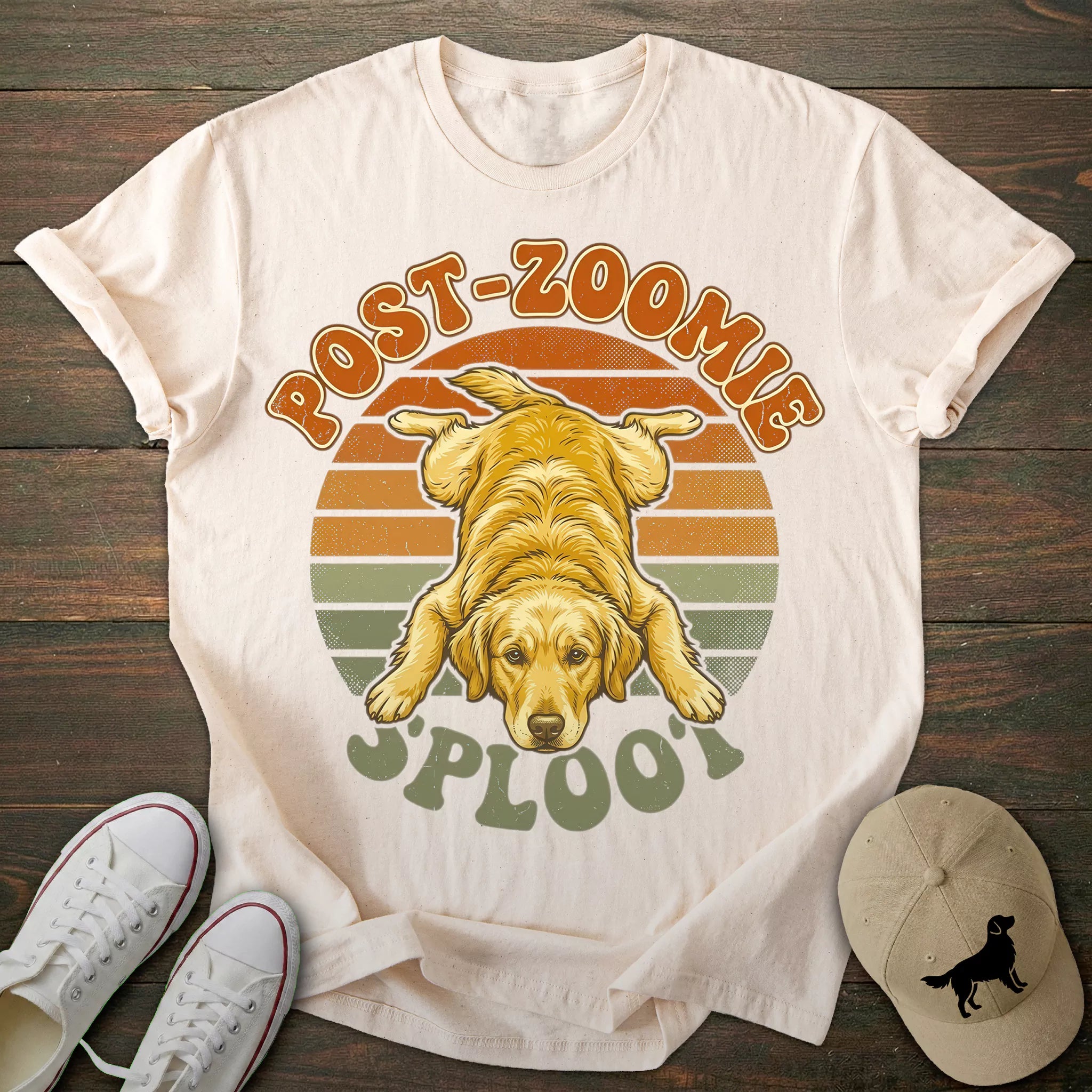 Splooting Golden Retriever T-shirt
