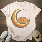 Vintage Moon Golden Retriever T-shirt