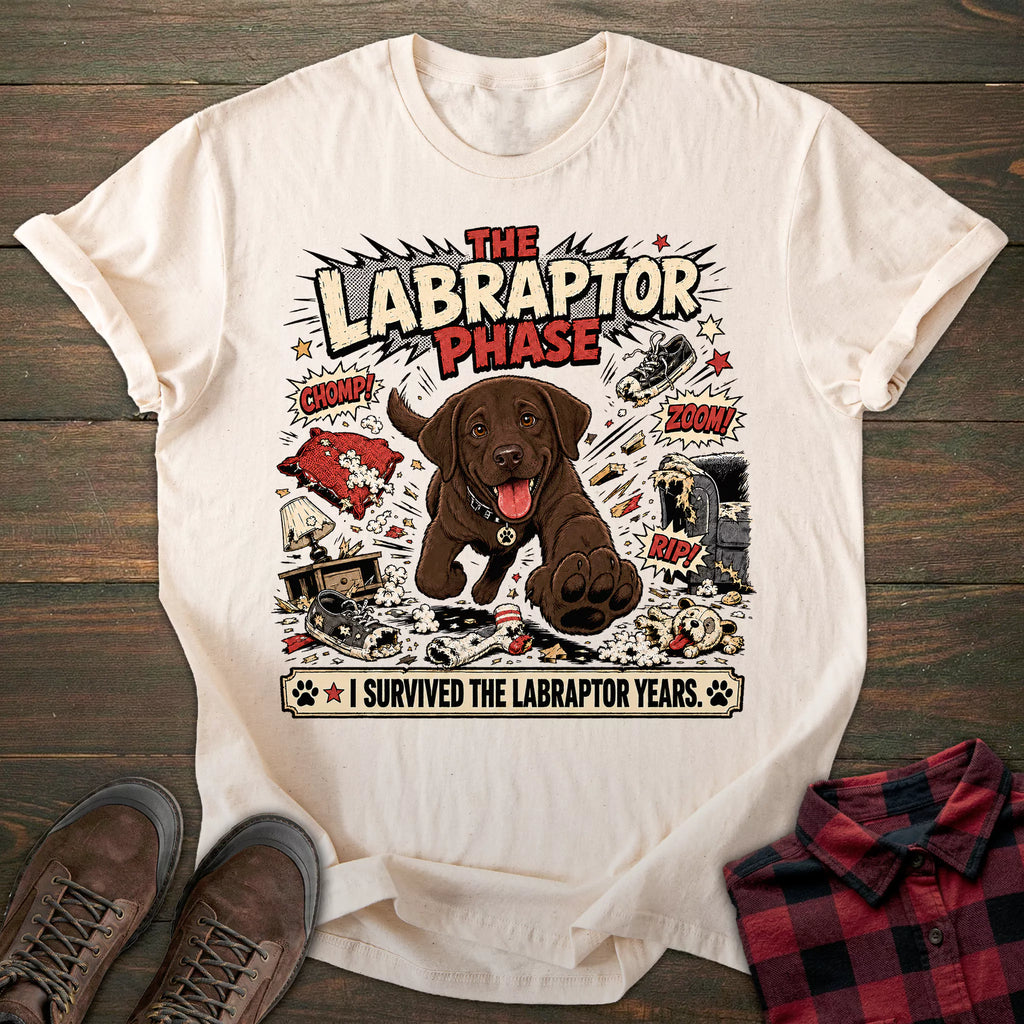 Labraptor Chocolate Labrador T-shirt