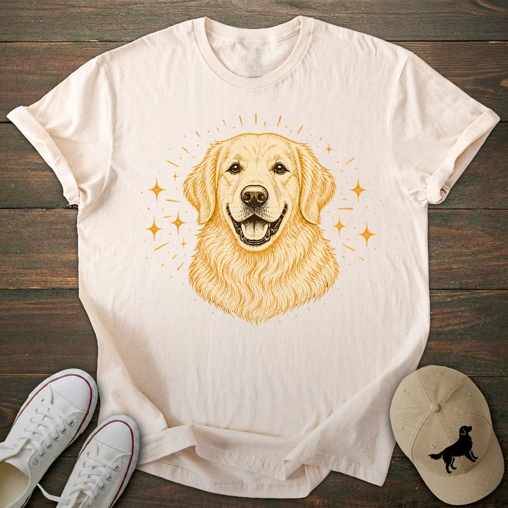 Glitter Golden Retriever T-shirt
