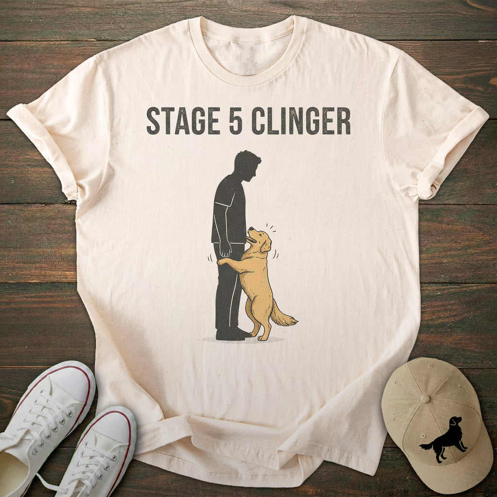 Stage 5 Clinger Golden Retriever T-shirt