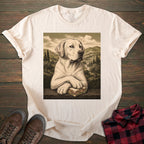 Mona Lisa Sandwich Yellow Labrador T-shirt