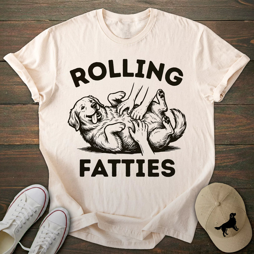 Rolling Fatties Golden Retriever T-shirt