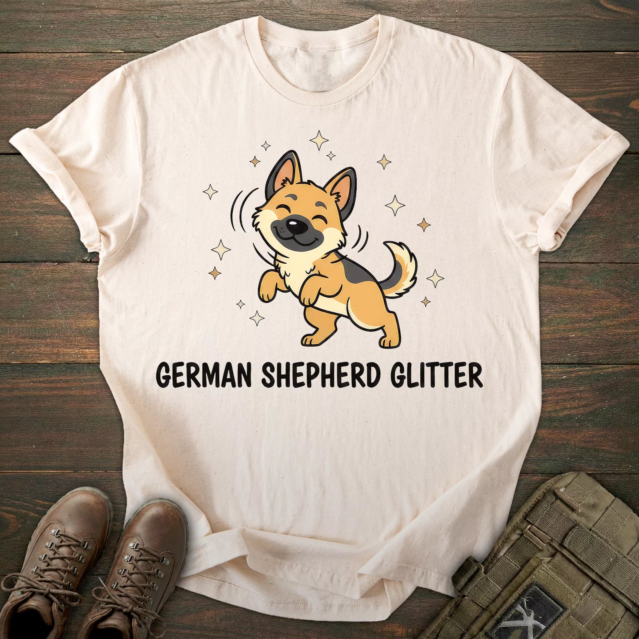 Glitter German Shepherd T-shirt