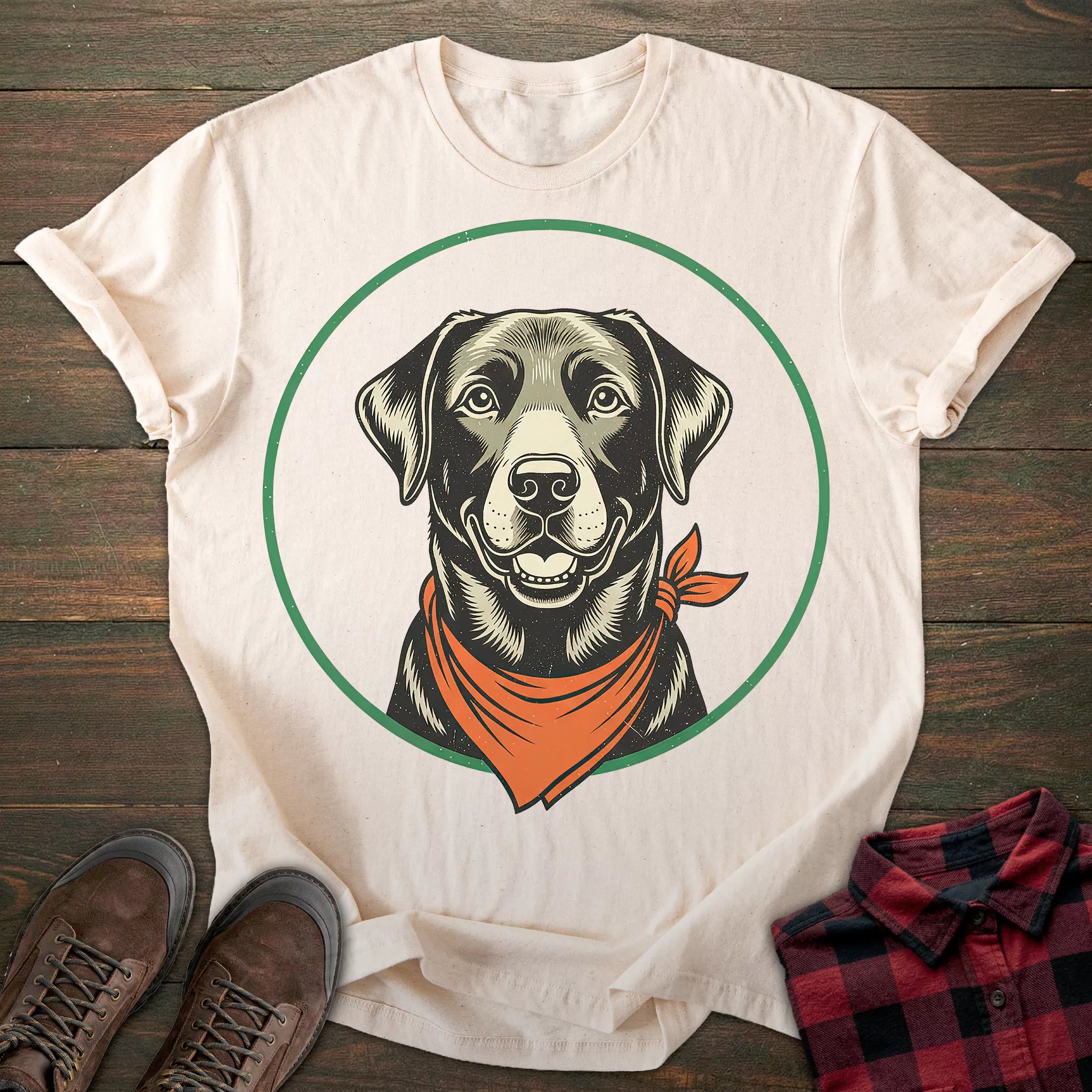 Bandan Black Labrador T-shirt