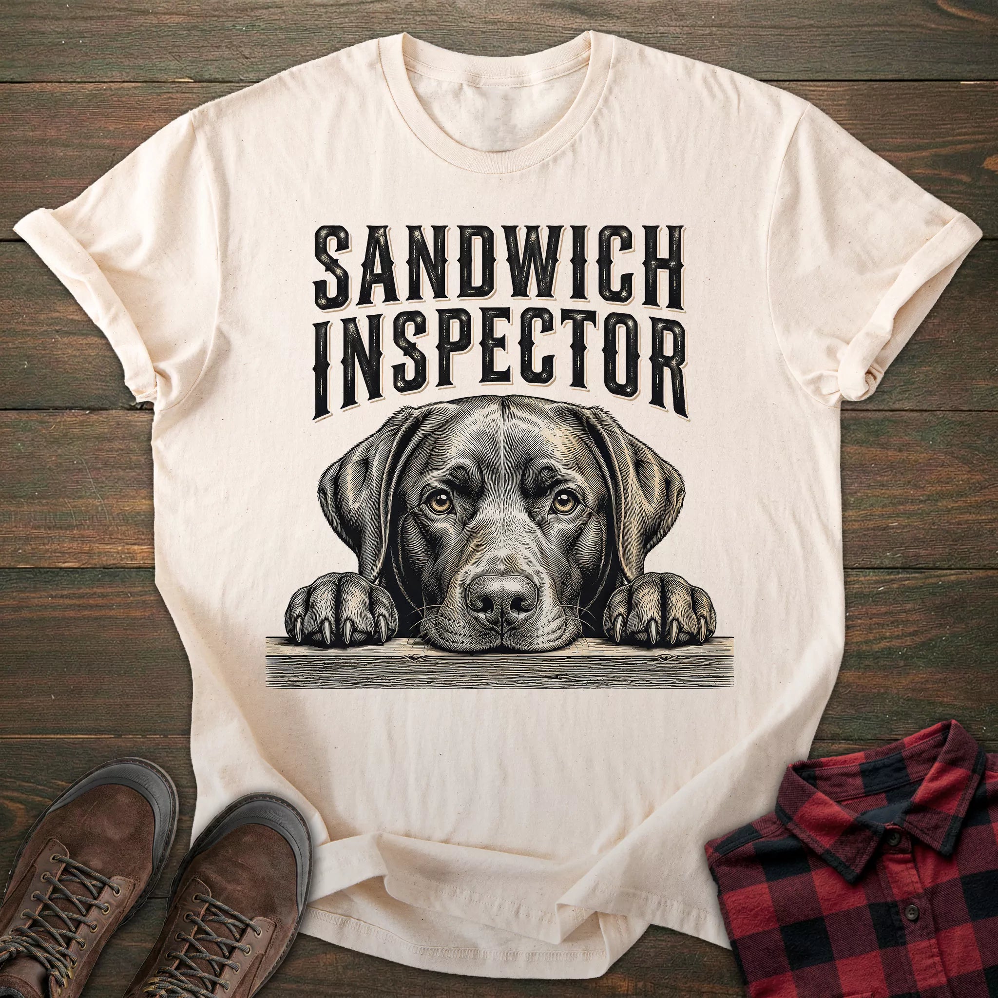 Sandwich Inspector Labrador T-shirt