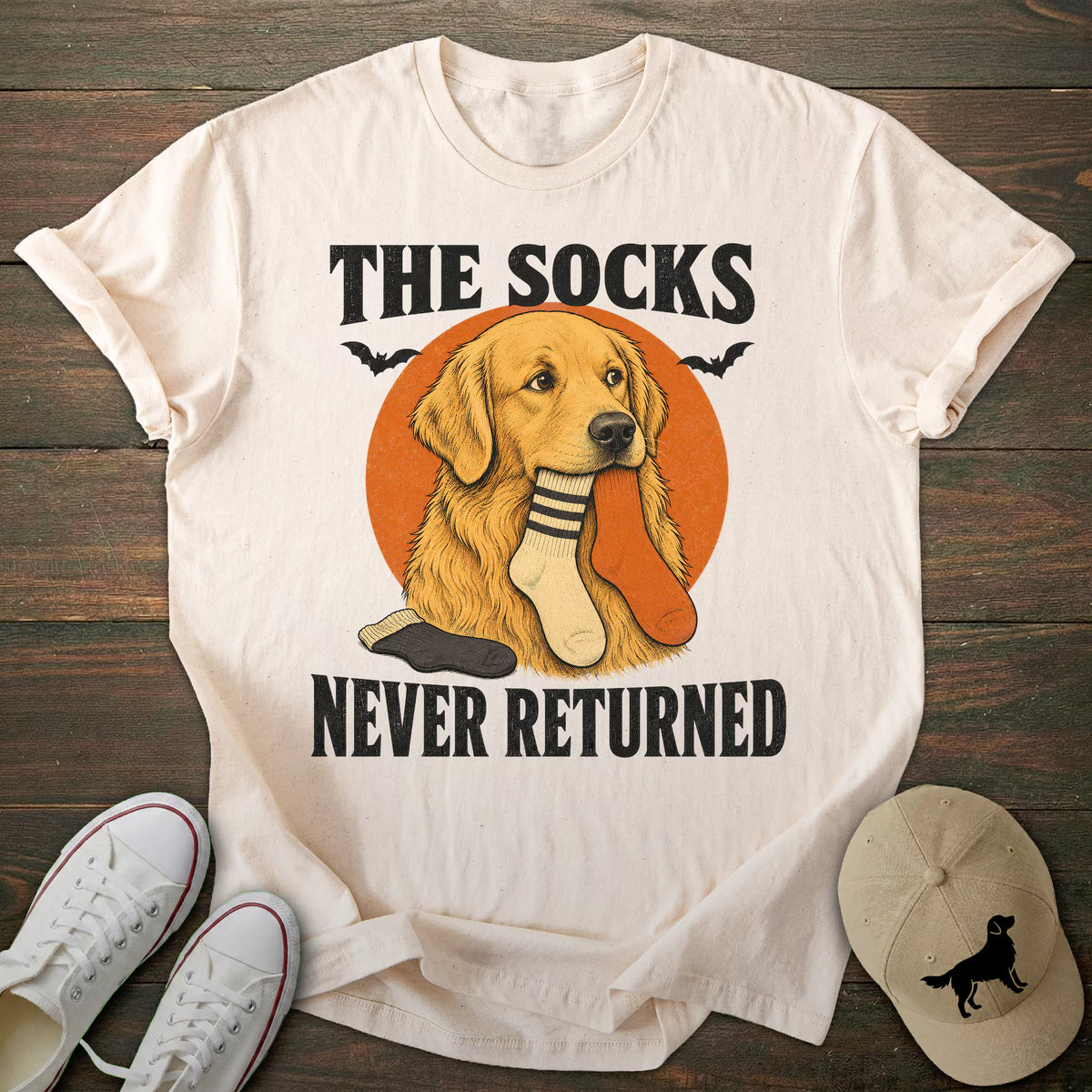 Halloween Socks Golden Retriever T-shirt