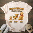 Golden Retriever Evolution T-shirt