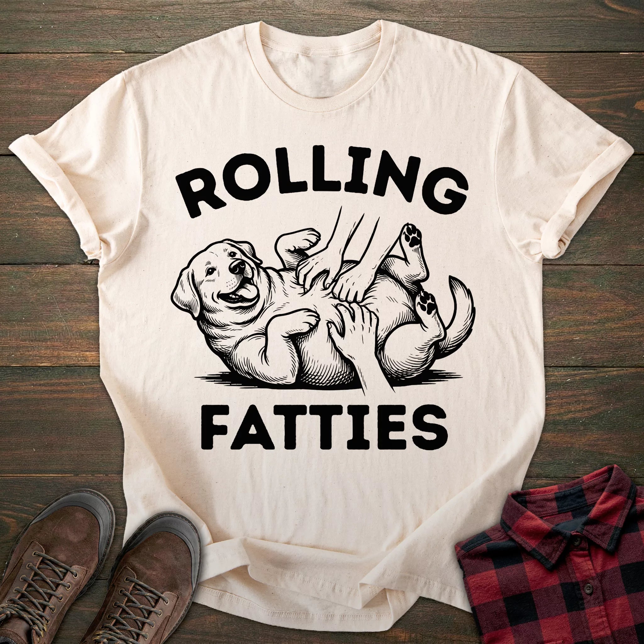 Rolling Fatties Labrador T-shirt