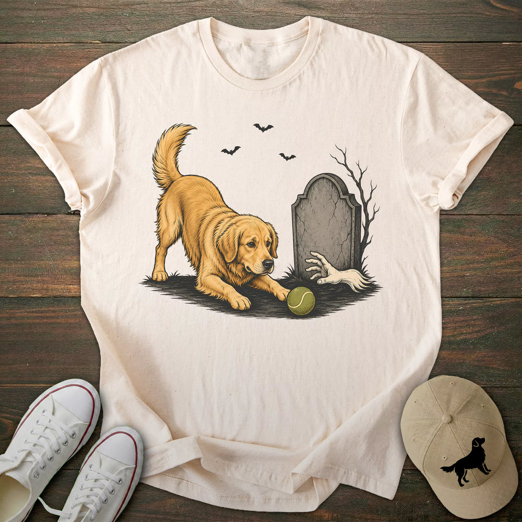 Halloween Fetch Golden Retriever T-shirt