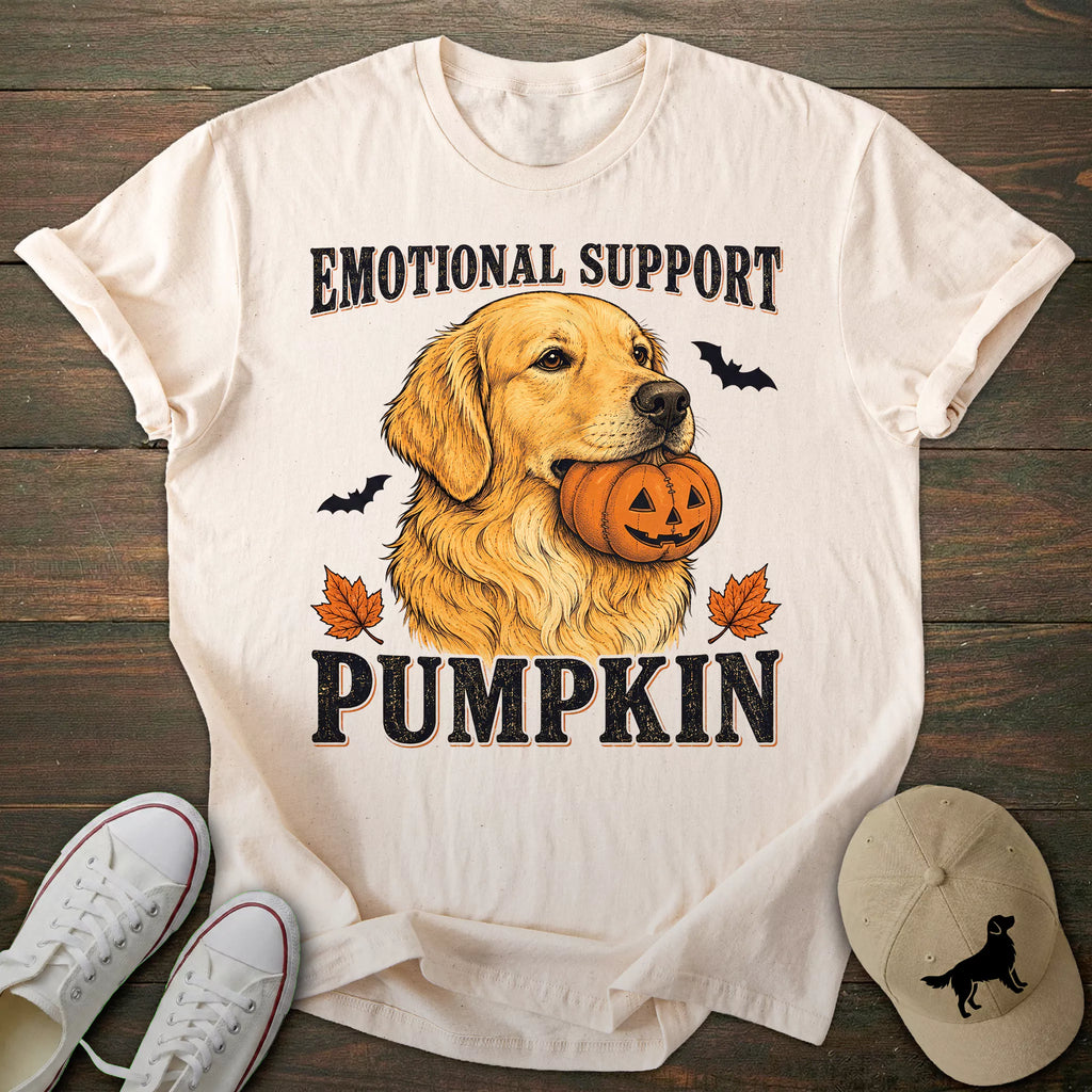 Pumpkin Golden Retriever T-shirt