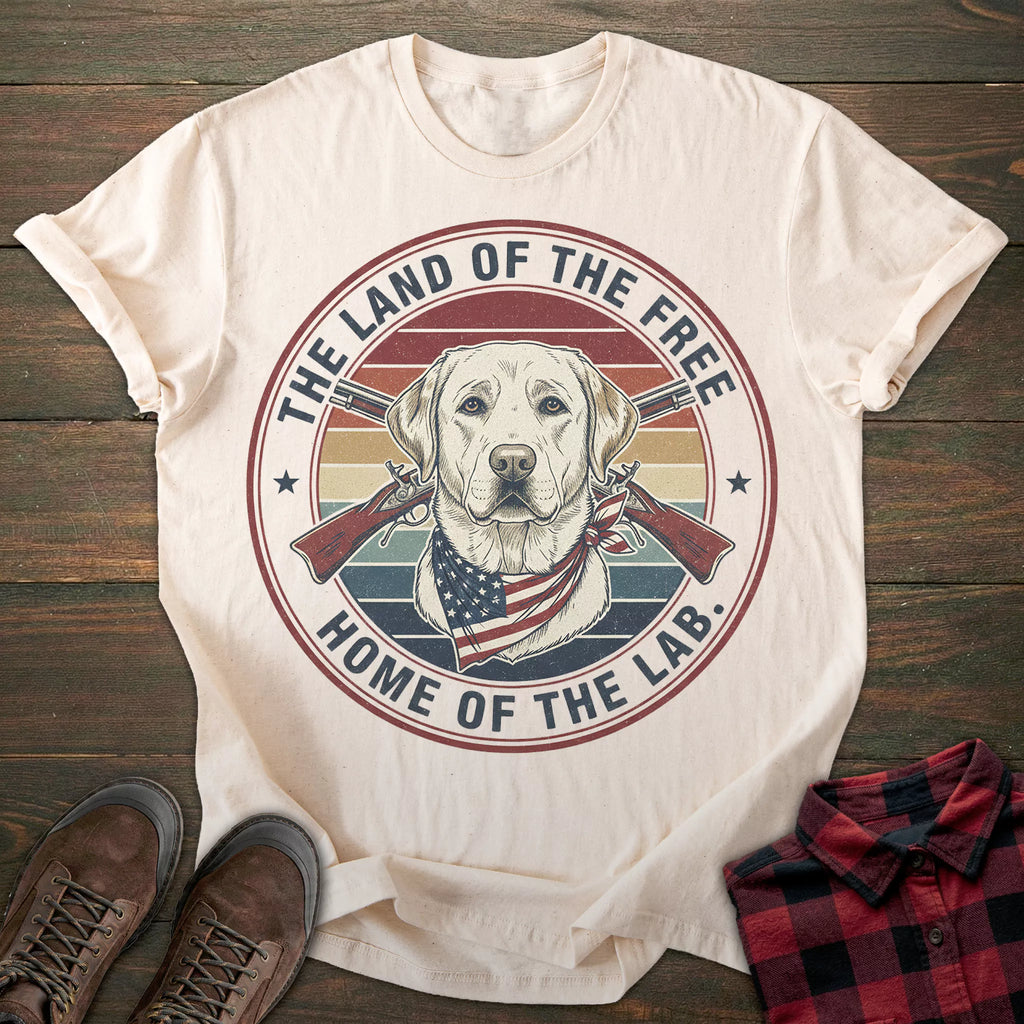 Land of the Free Labrador T-shirt