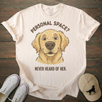 Personal Space Golden Retriever T-shirt