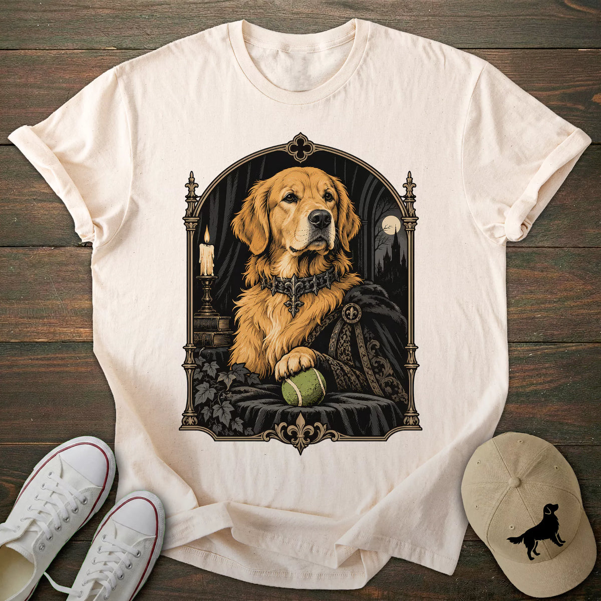 Lord Tennis Ball Golden Retriever T-shirt