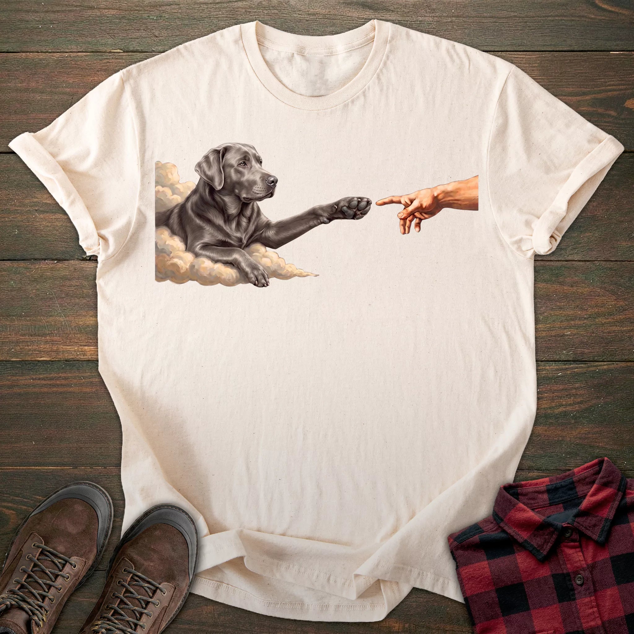 Paw Silver Labrador T-shirt