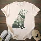 Mountain Silhouette Golden Retriever T-shirt