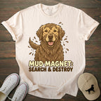Mud Magnet Golden Retriever T-shirt