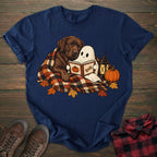 Cozy Halloween Chocolate Labrador T-shirt