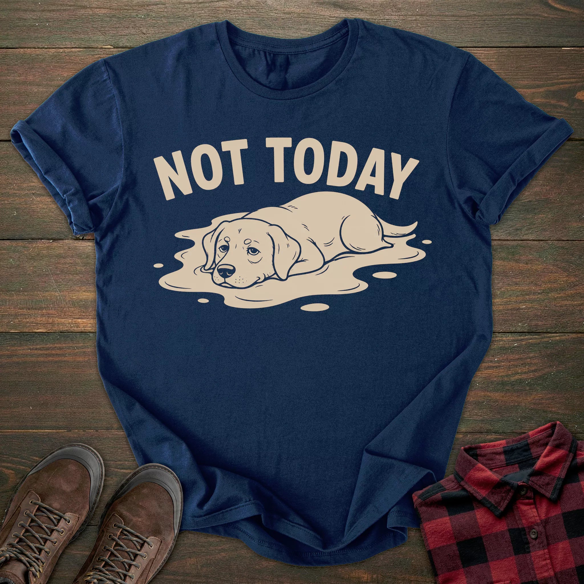 Not Today Lazy Labrador T-shirt