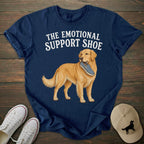 Emotional Support Shoe Golden Retriever T-shirt