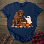 Ghost Picnic Chocolate Labrador T-shirt