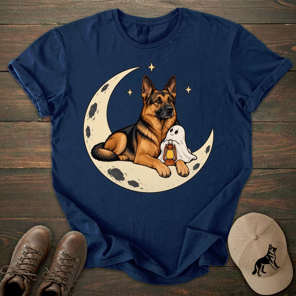 Crescent Moon German Shepherd T-shirt